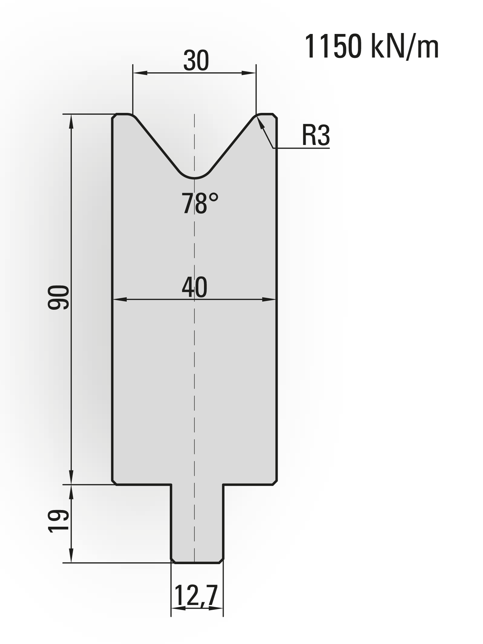 Lengte: 250mm - Gewicht: 7.1 kg