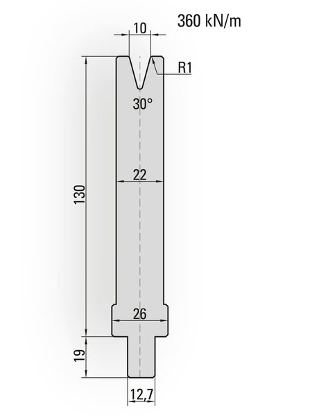 Lengte: 250mm - Gewicht: 6.1 kg