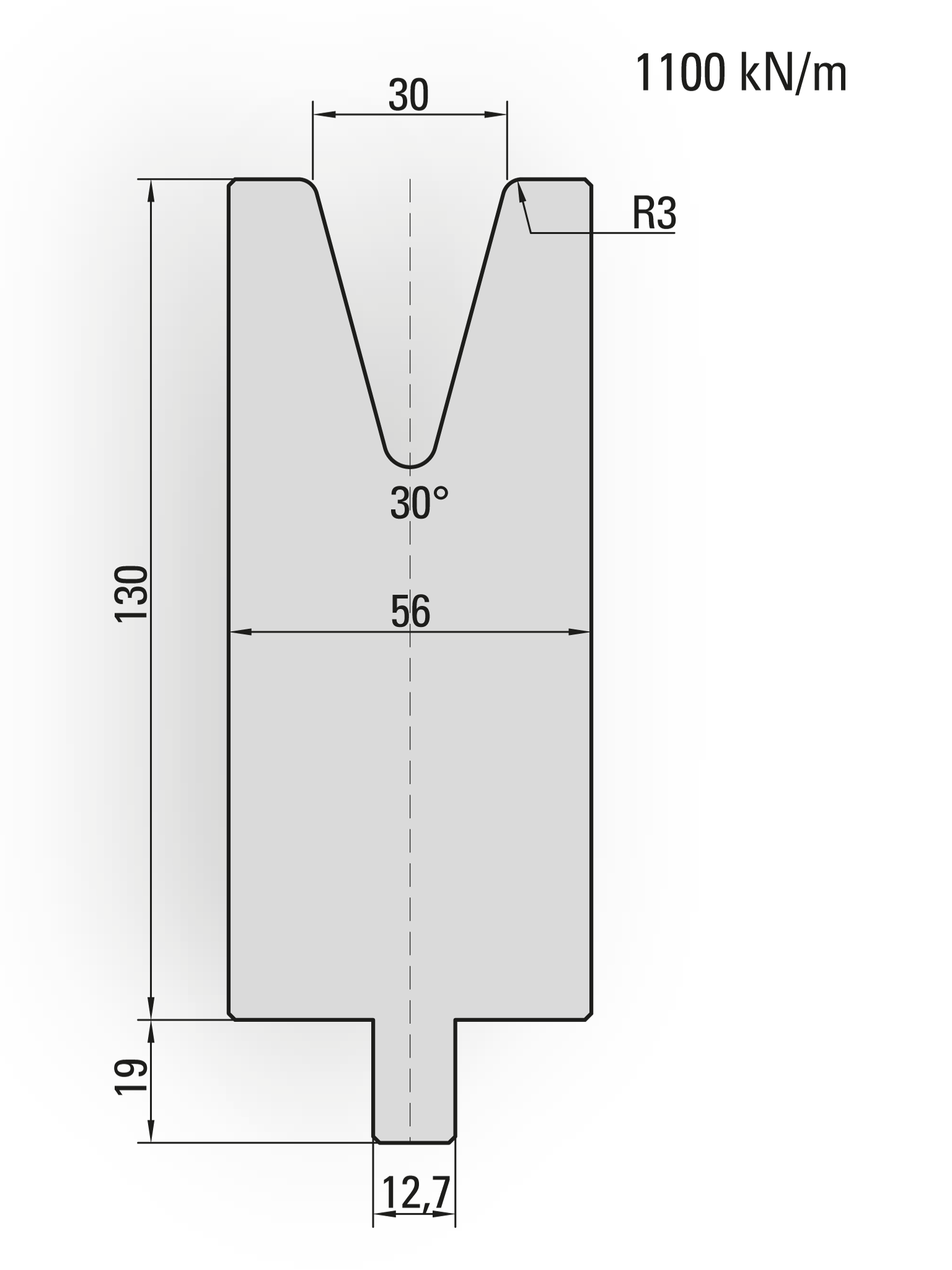 Lengte: 250mm - Gewicht: 13.4 kg