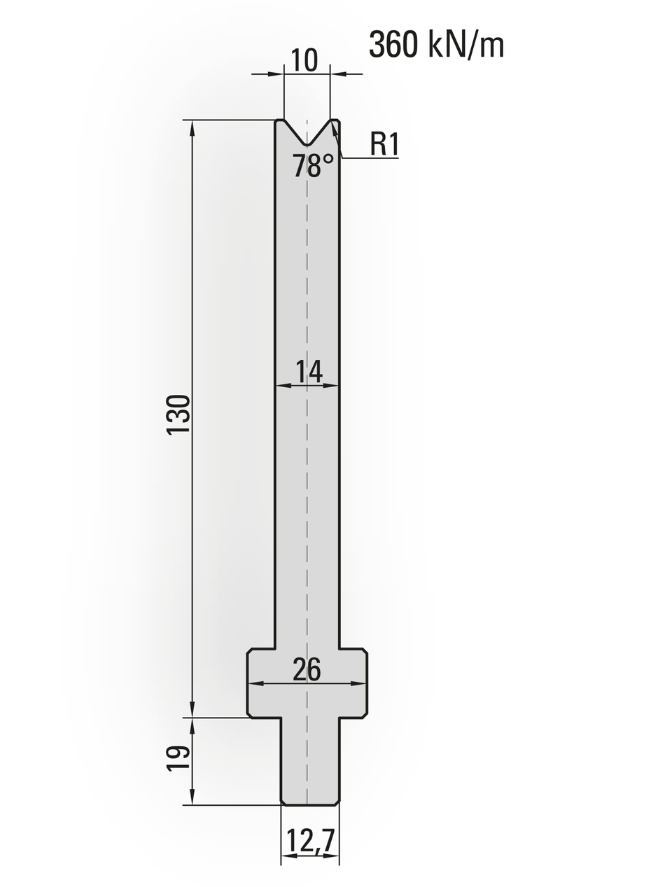 Lengte: 250mm - Gewicht: 4.4 kg