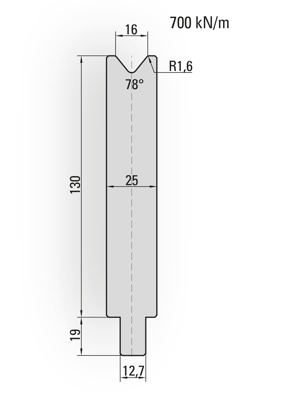 Lengte: 250mm - Gewicht: 6.8 kg