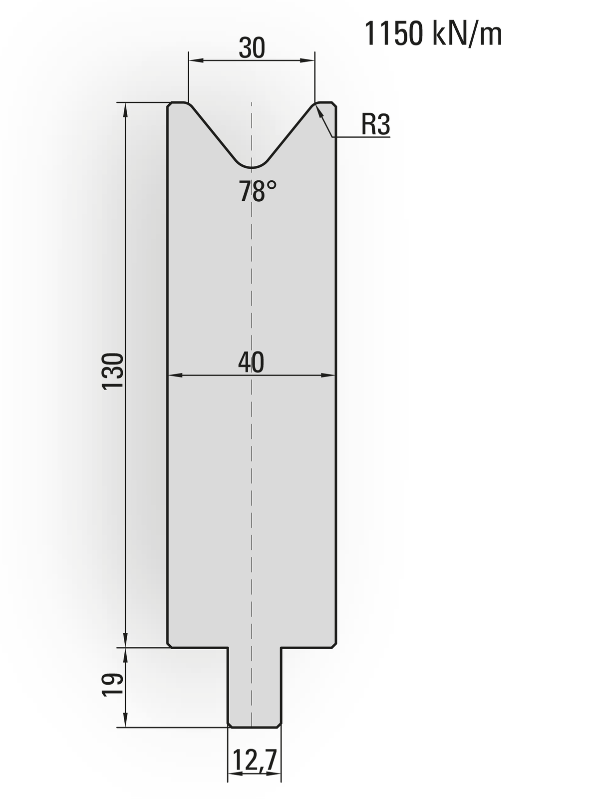 Lengte: 250mm - Gewicht: 10.3 kg