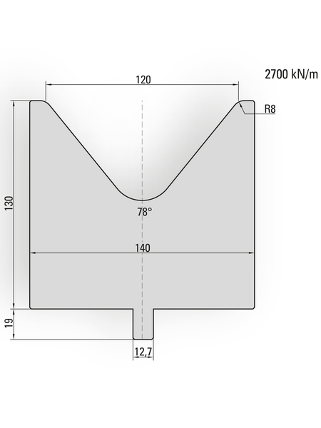 Lengte: 250mm - Gewicht: 28.1 kg