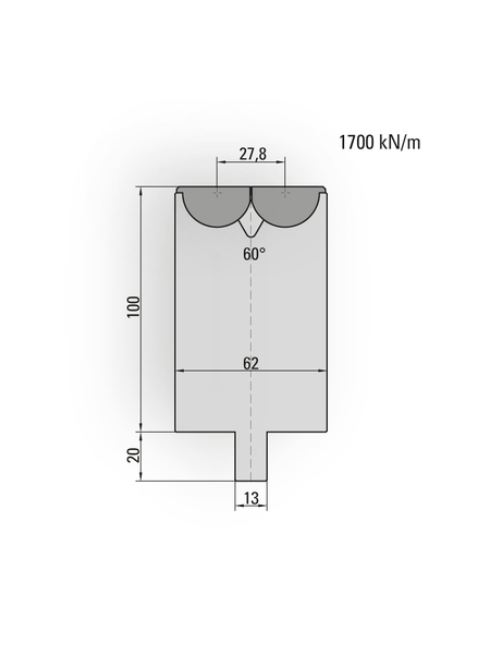 Lengte: 300mm - Gewicht: 13.5 kg