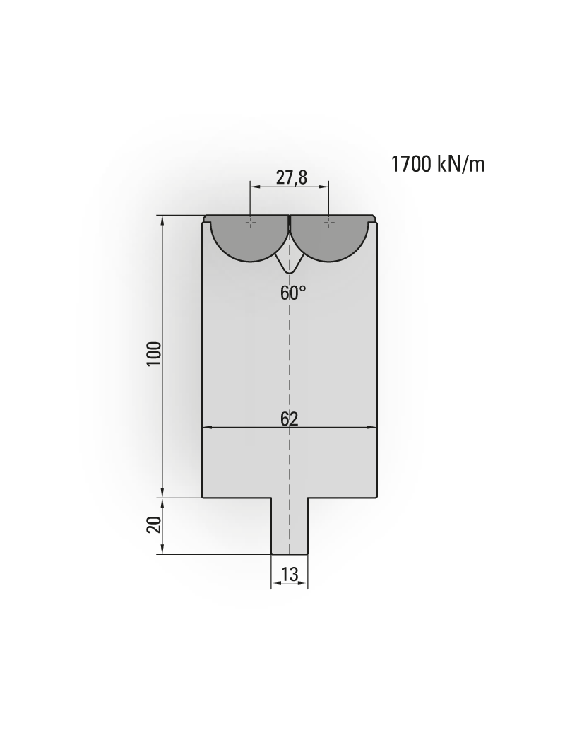 Lengte: 300mm - Gewicht: 13.5 kg