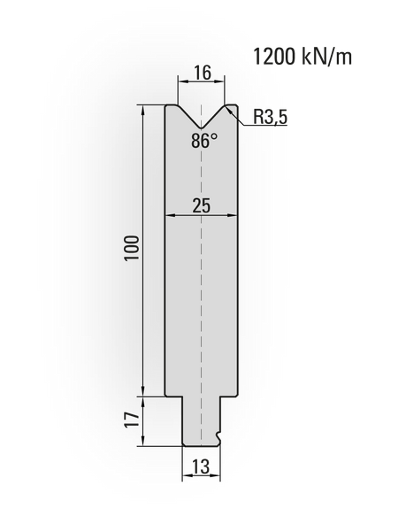 Lengte: 100mm - Gewicht: 2.1 kg