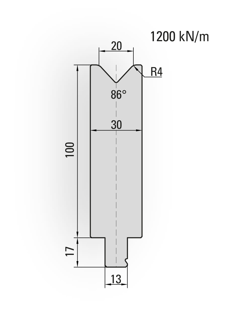 Lengte: 100mm - Gewicht: 2.4 kg