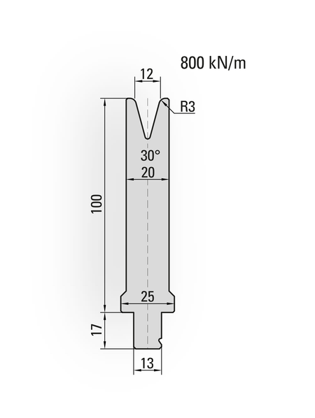 Lengte: 100mm - Gewicht: 1.7 kg