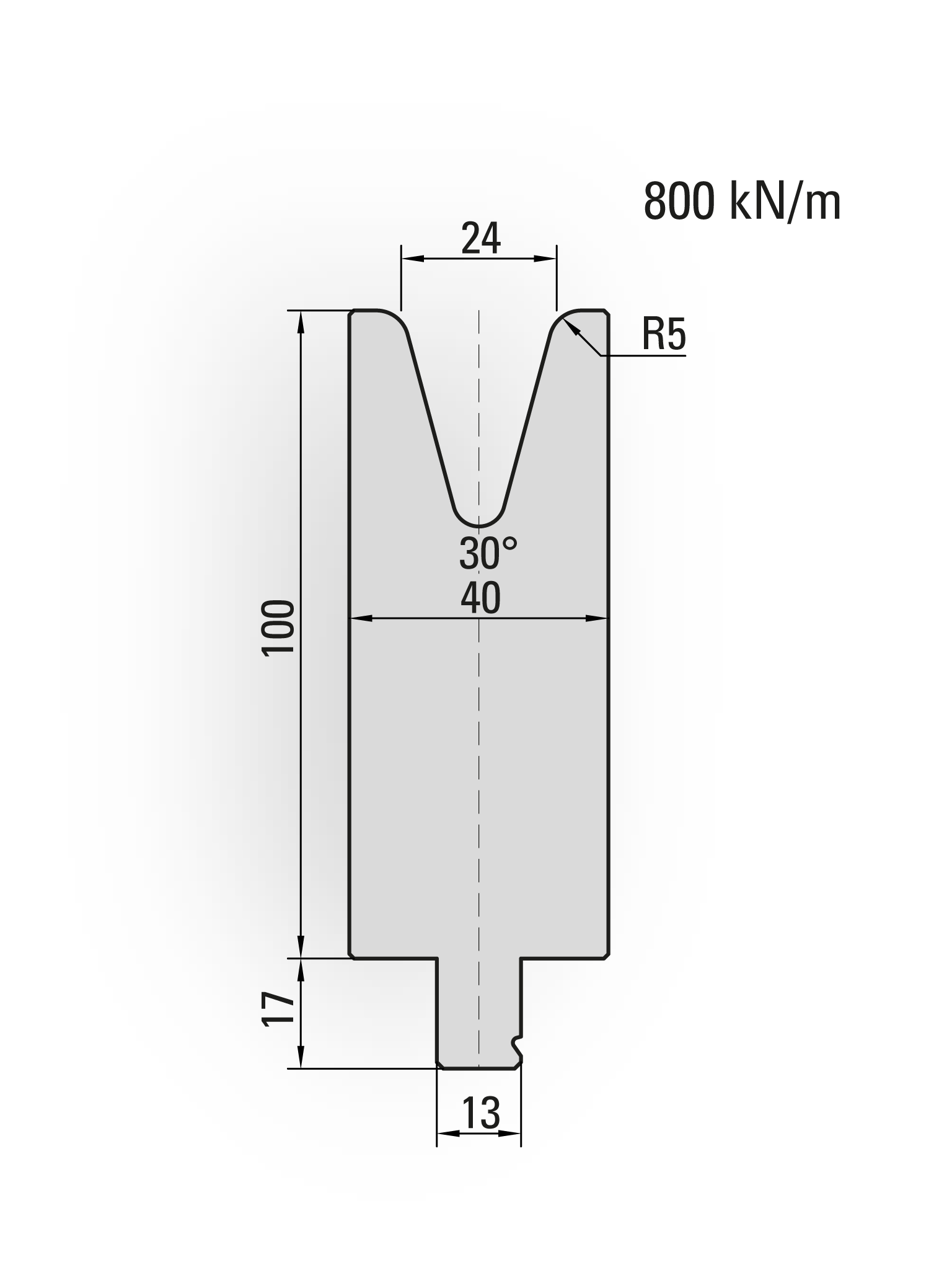 Lengte: 100mm - Gewicht: 2.9 kg