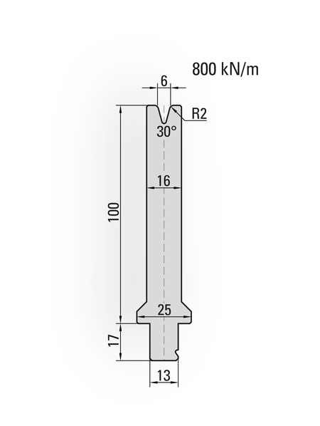 Lengte: 100mm - Gewicht: 1.5 kg