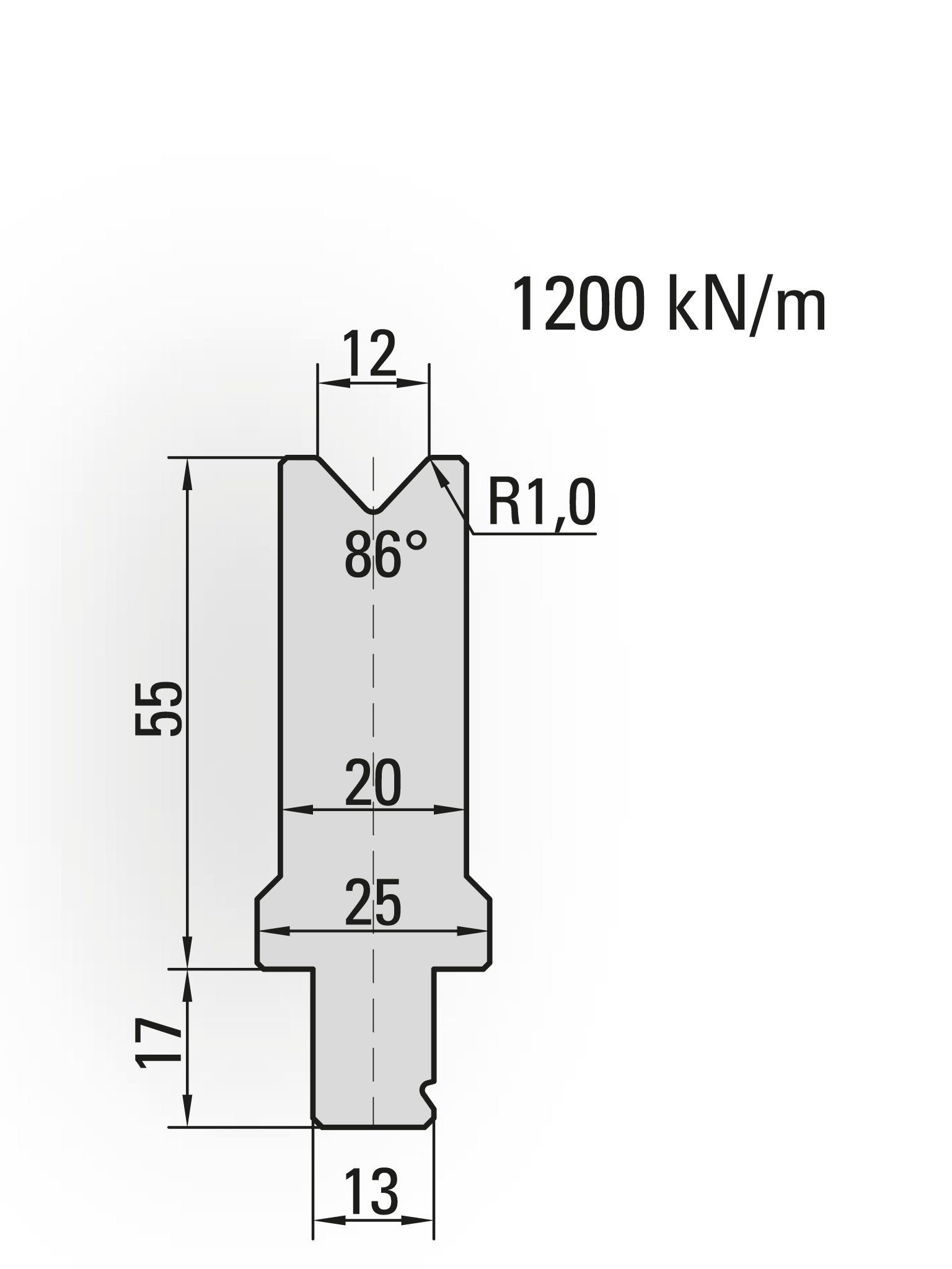 Lengte: 100mm - Gewicht: 1 kg