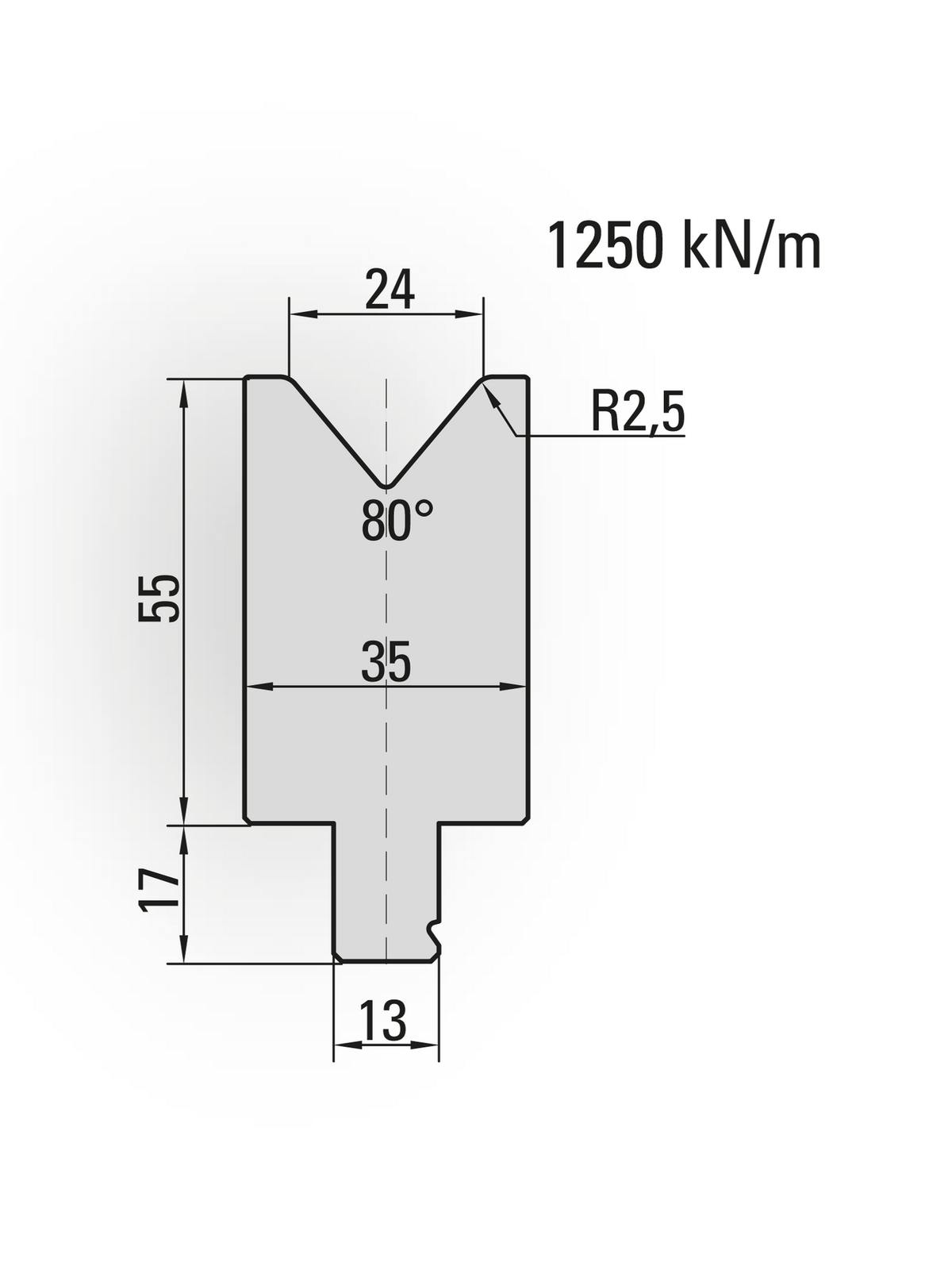 Lengte: 100mm - Gewicht: 1.5 kg