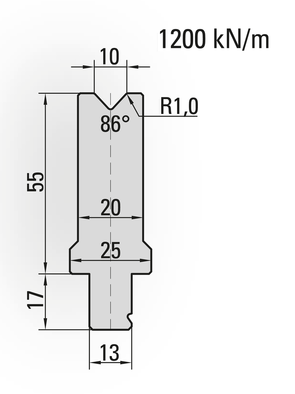 Lengte: 100mm - Gewicht: 1 kg