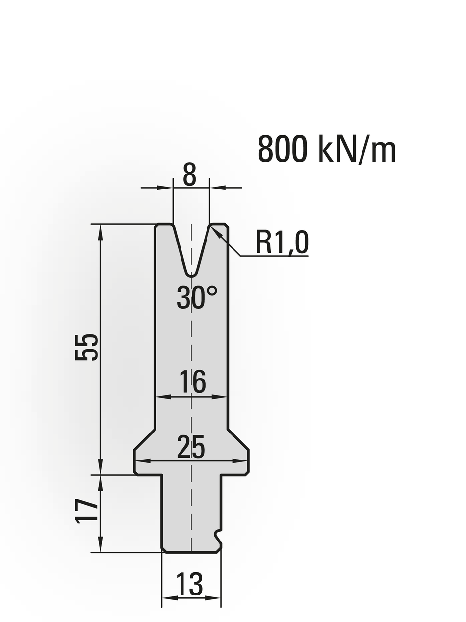 Lengte: 100mm - Gewicht: 0.9 kg