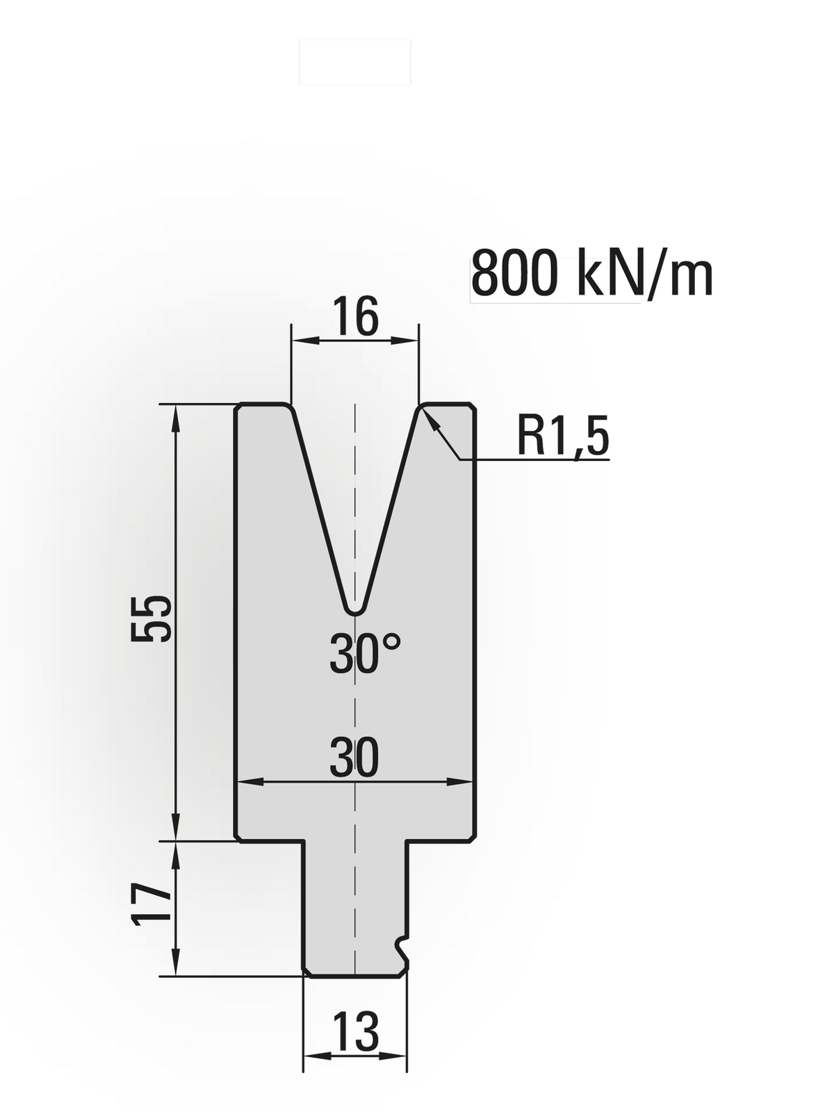 Lengte: 100mm - Gewicht: 1.3 kg