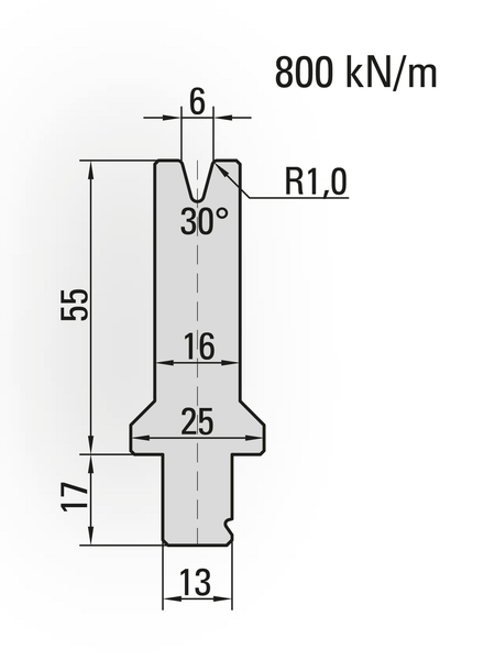 Lengte: 100mm - Gewicht: 0.9 kg