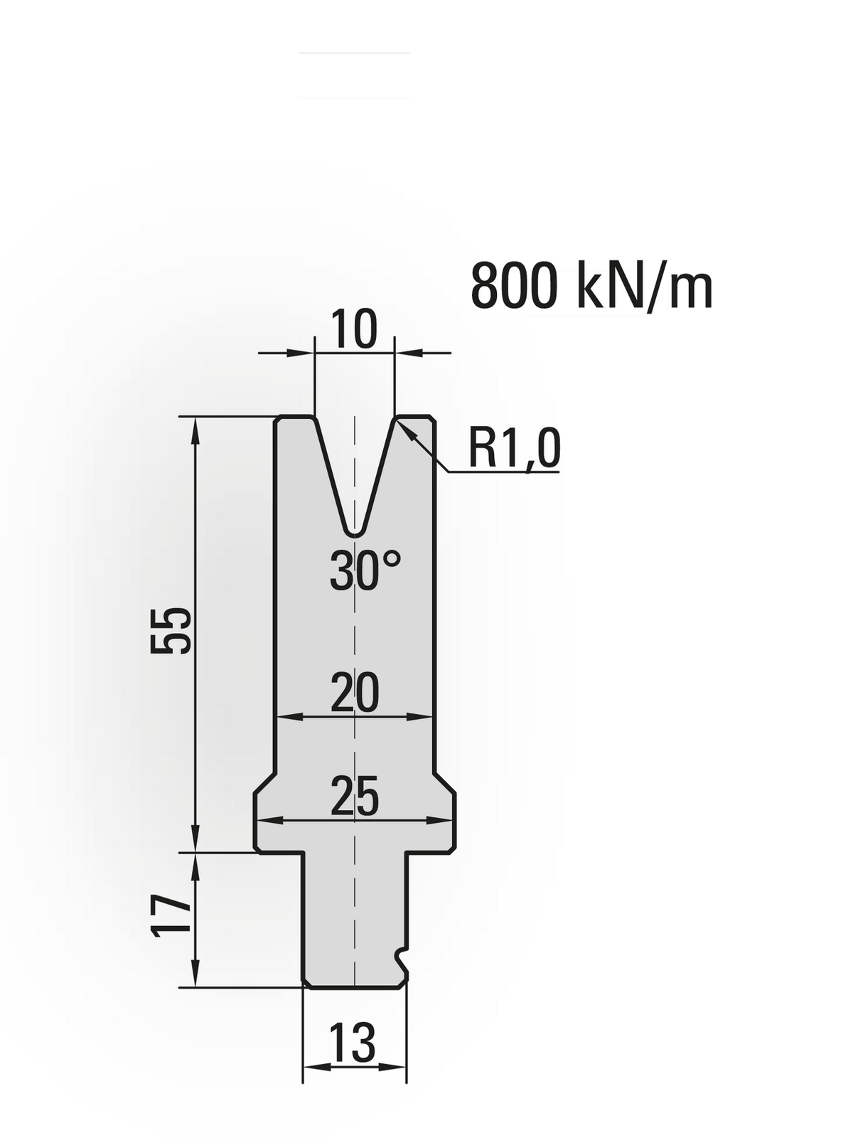 Lengte: 100mm - Gewicht: 1 kg