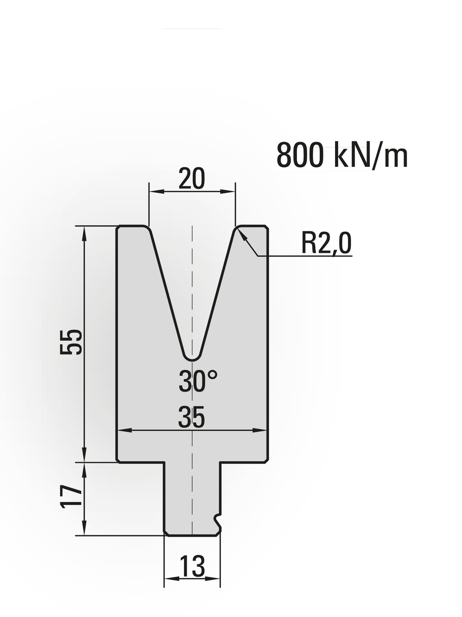 Lengte: 100mm - Gewicht: 1.4 kg