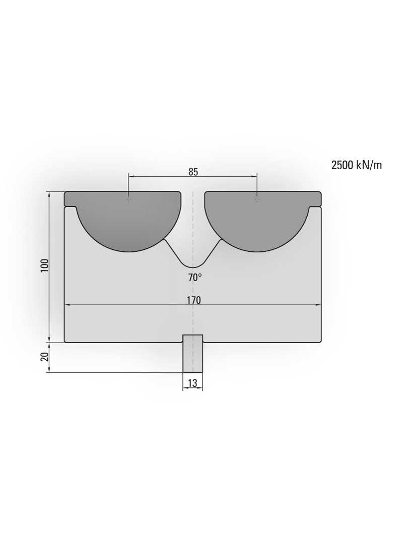 Lengte: 100mm - Gewicht: 12.3 kg