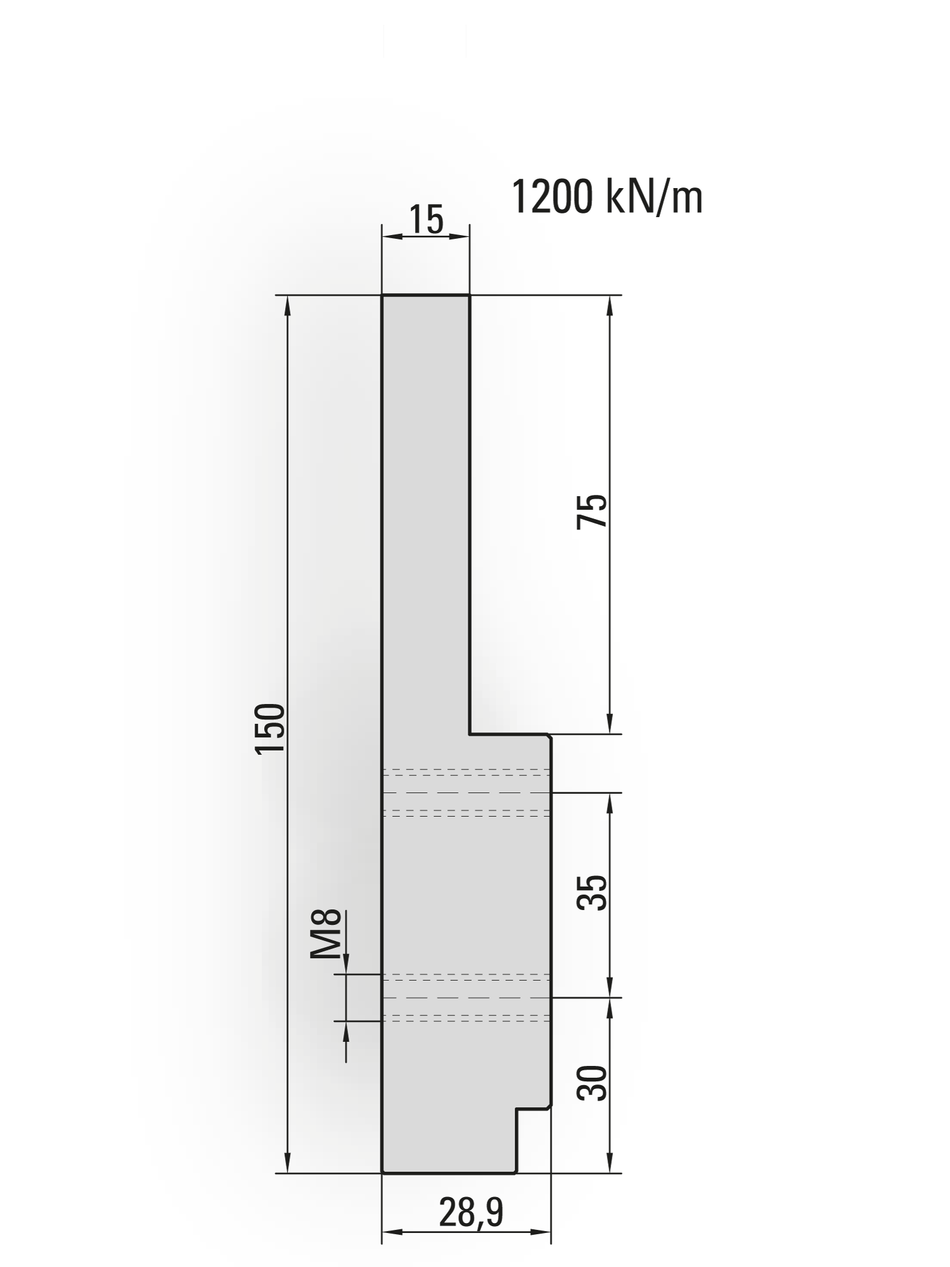 Lengte: 100mm - Gewicht: 2.6 kg