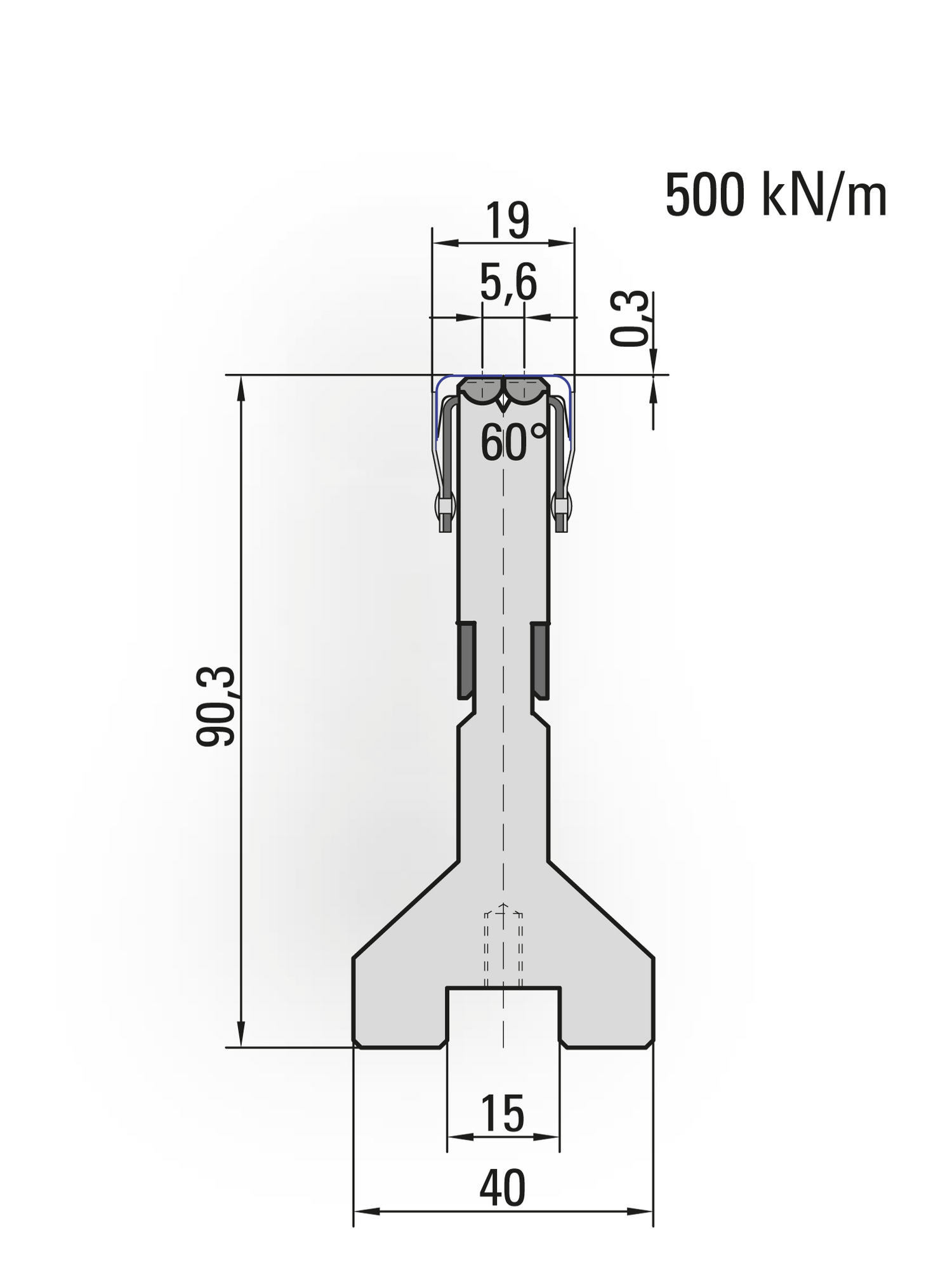 Lengte: 50mm - Gewicht: 0.6 kg