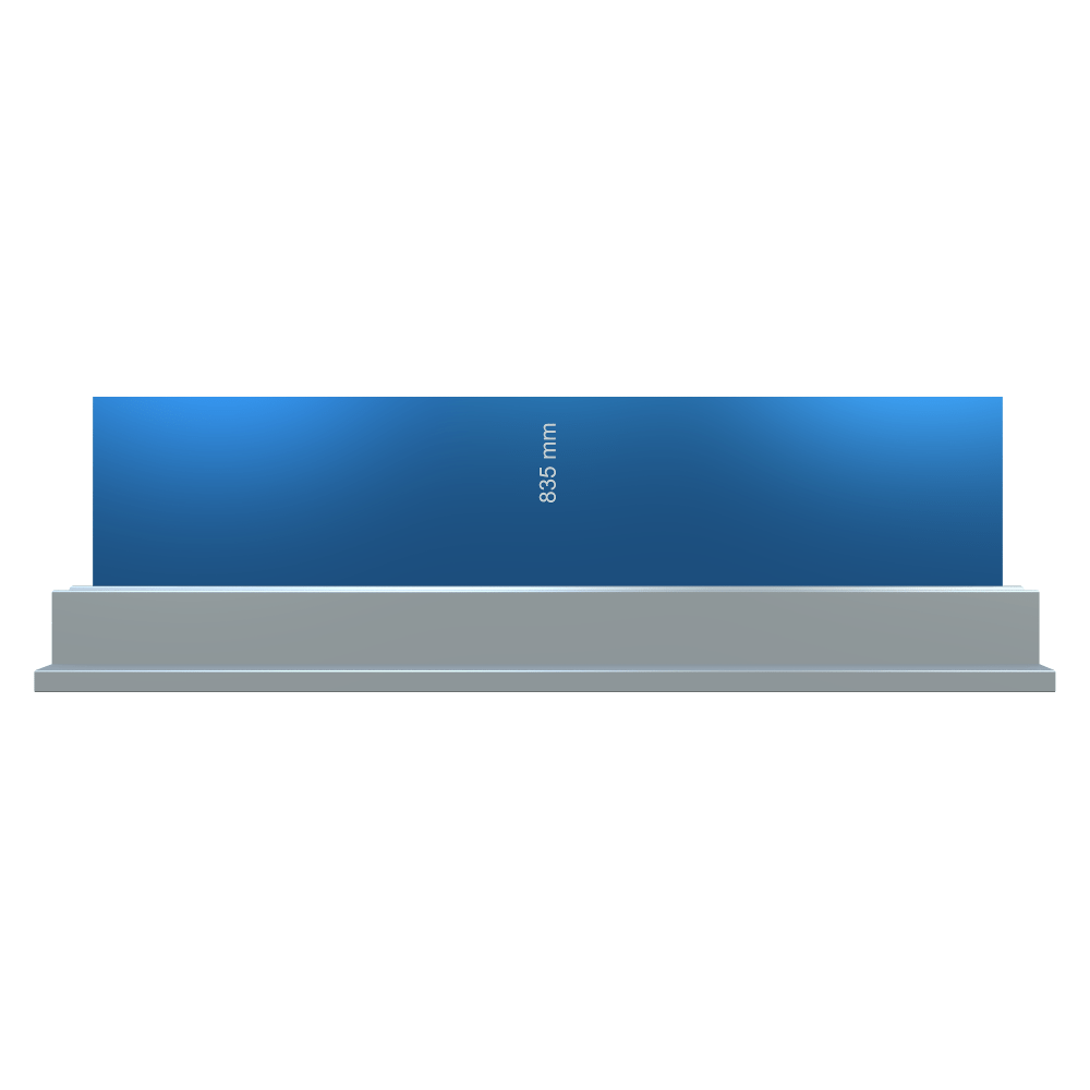 Lengte: 835mm - Gewicht: 42.4 kg