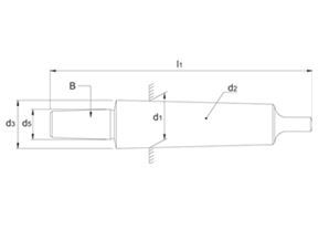 Boorhouderstift MK3/B16