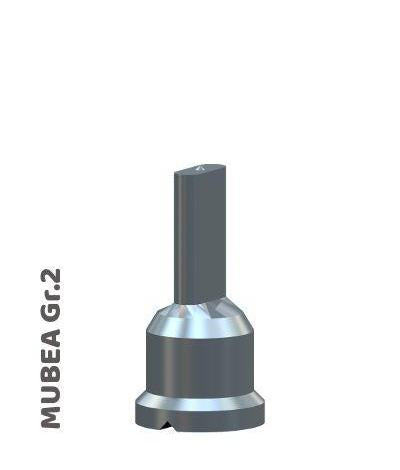 Mubea pons gr.2 ovaal 14.0mmx30.0mm verlengd L=90mm