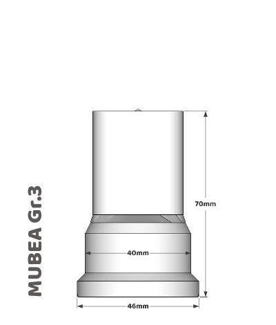 Mubea pons gr.3 ovaal 8.0mmx40.0mm afmeting