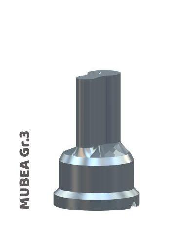Mubea pons Gr.3 t.b.v. Europese cilindrisch sleutelgat 10.5mmx17.5mmx33.5mm (alleen icm matrijs bestelbaar)